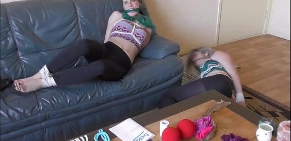  two teen girls as bondage dolls